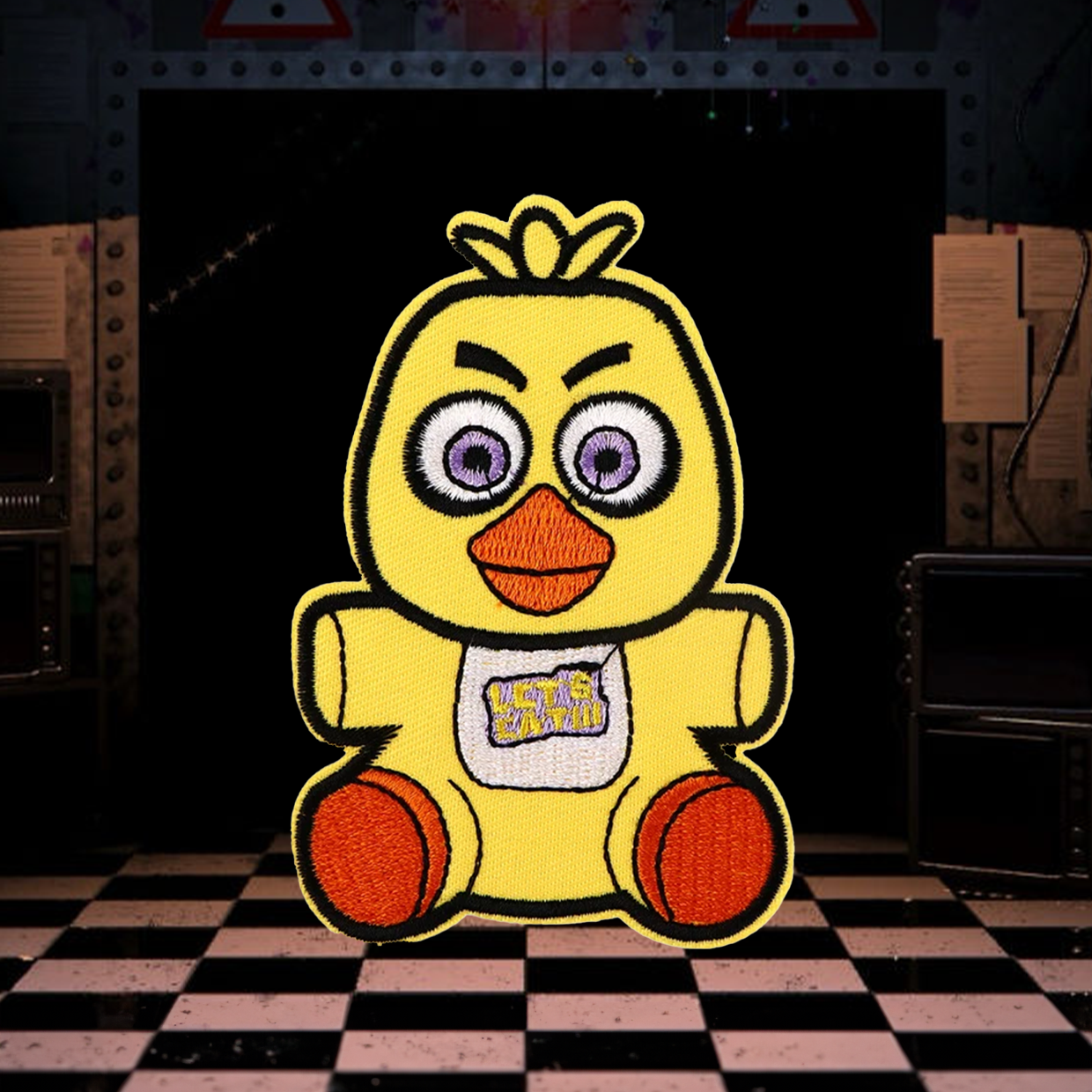 FNAF Chica the Chicken Iron-On Patch
