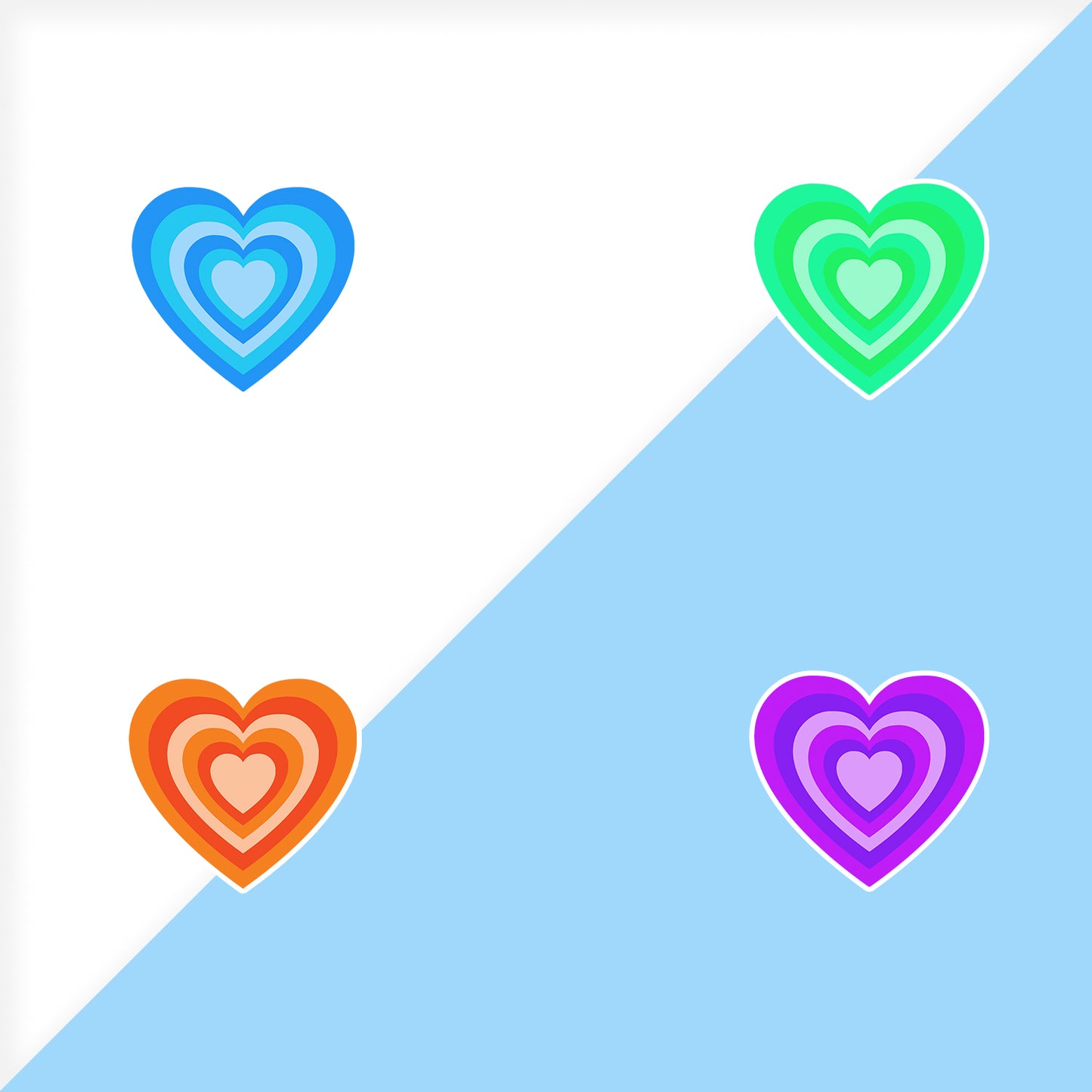 Love Is All Around sticker sheet