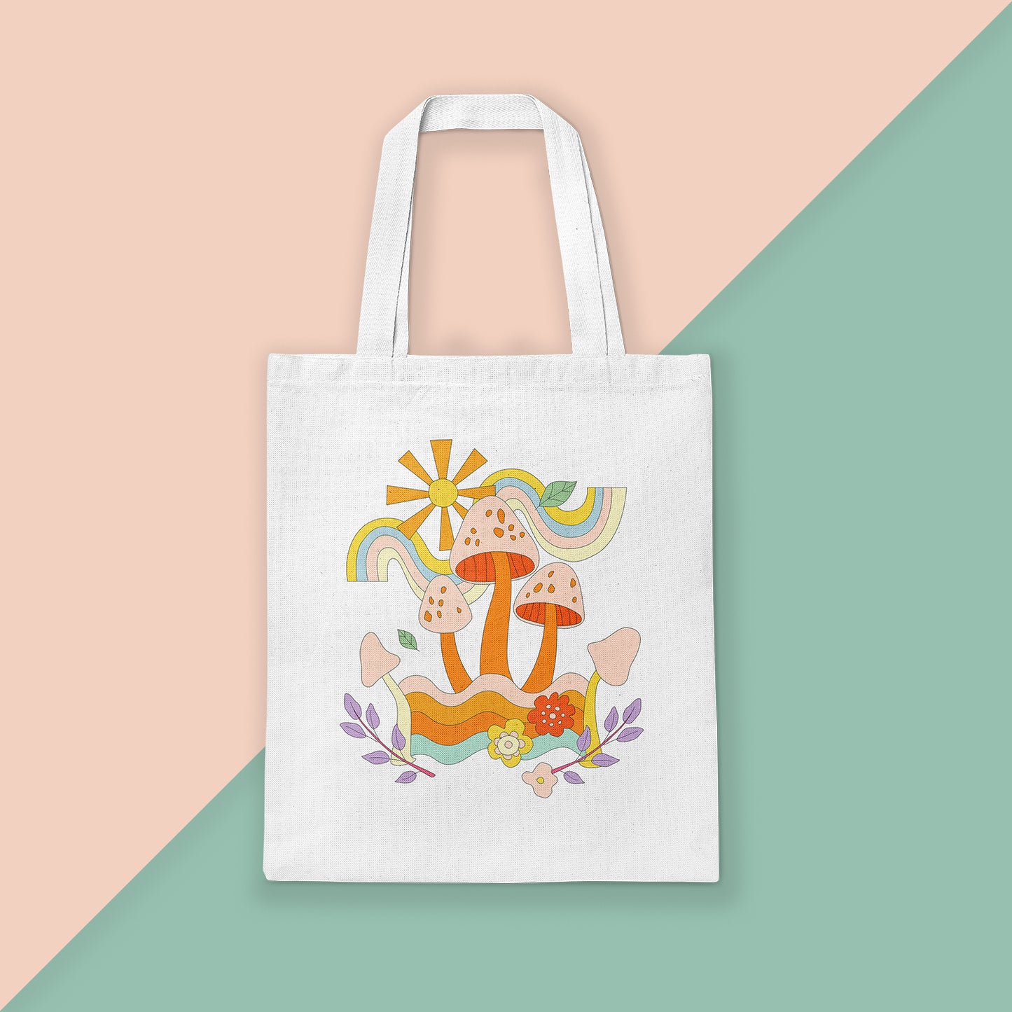 Groovy Fungi tote bag