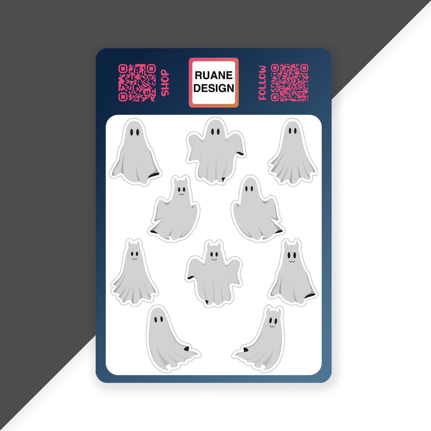 Ghostly Sticker Sheet