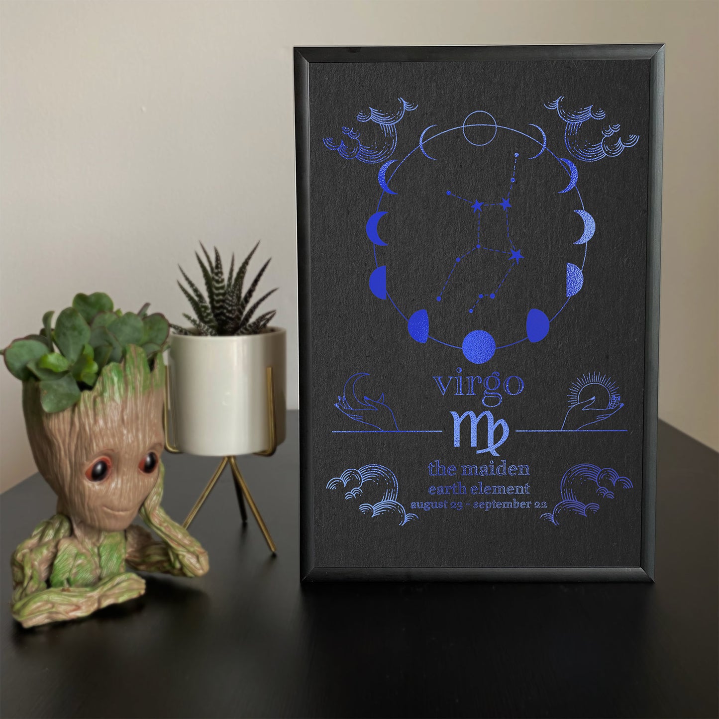 Virgo Foil Print - A Celestial Tribute to Your Zodiac Sign
