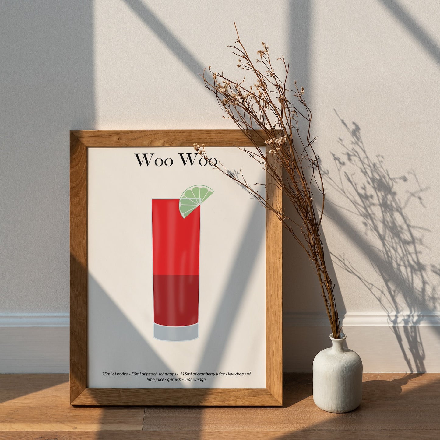 Woo Woo Cocktail Print - Elevate Your Home Bar with Artistic Flair!