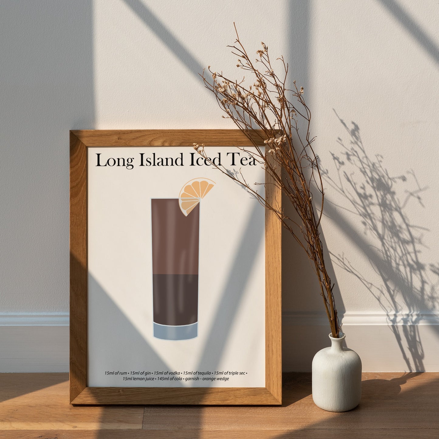 Long Island Iced Tea Cocktail Print - Elevate Your Home Bar with Artistic Flair!