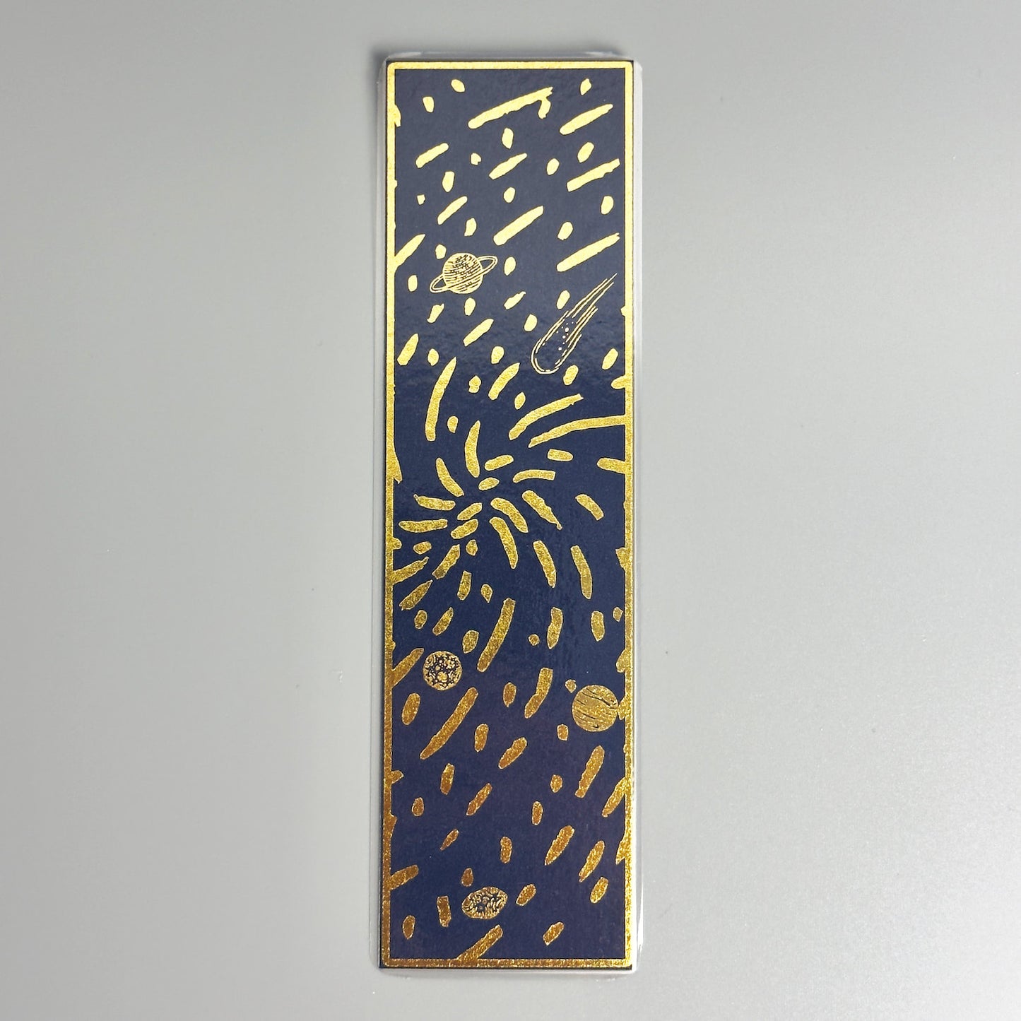Planets and Galaxies Foil Bookmark - Embark on Cosmic Adventures!