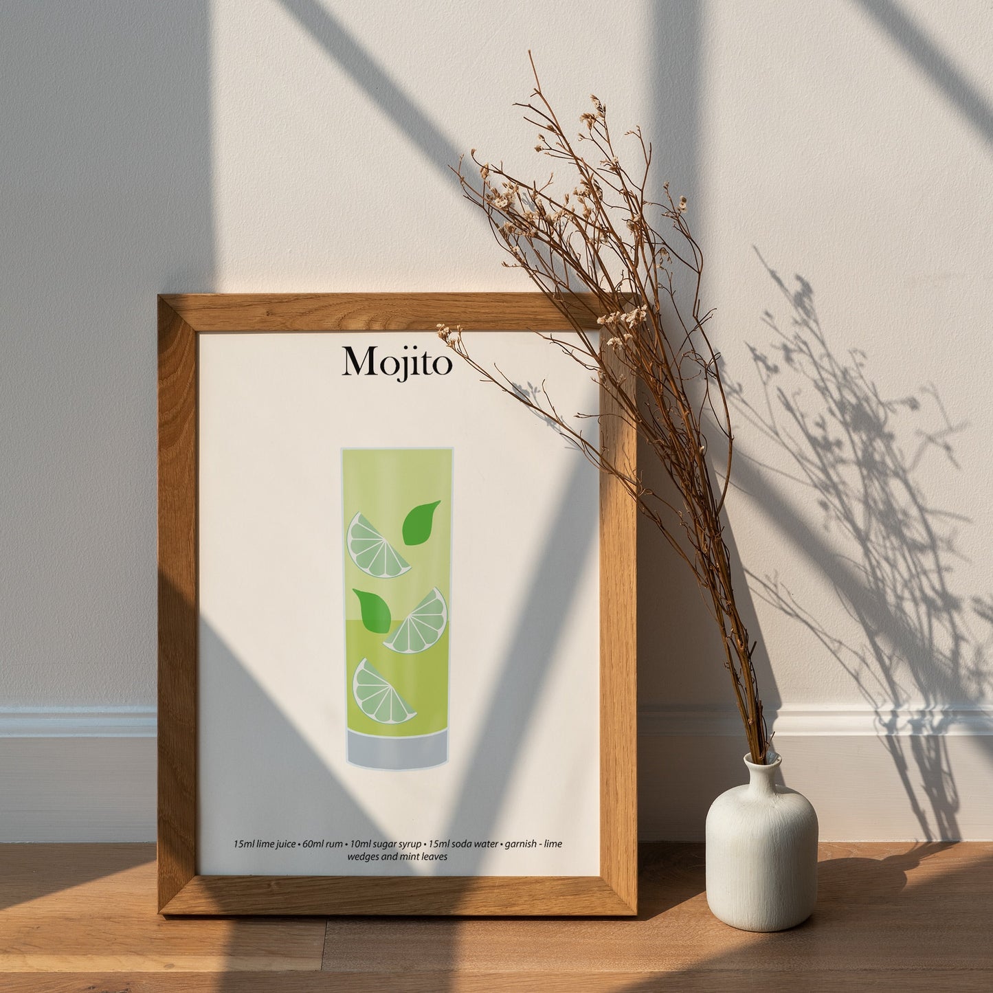 Mojito Cocktail Print - Elevate Your Home Bar with Artistic Flair!