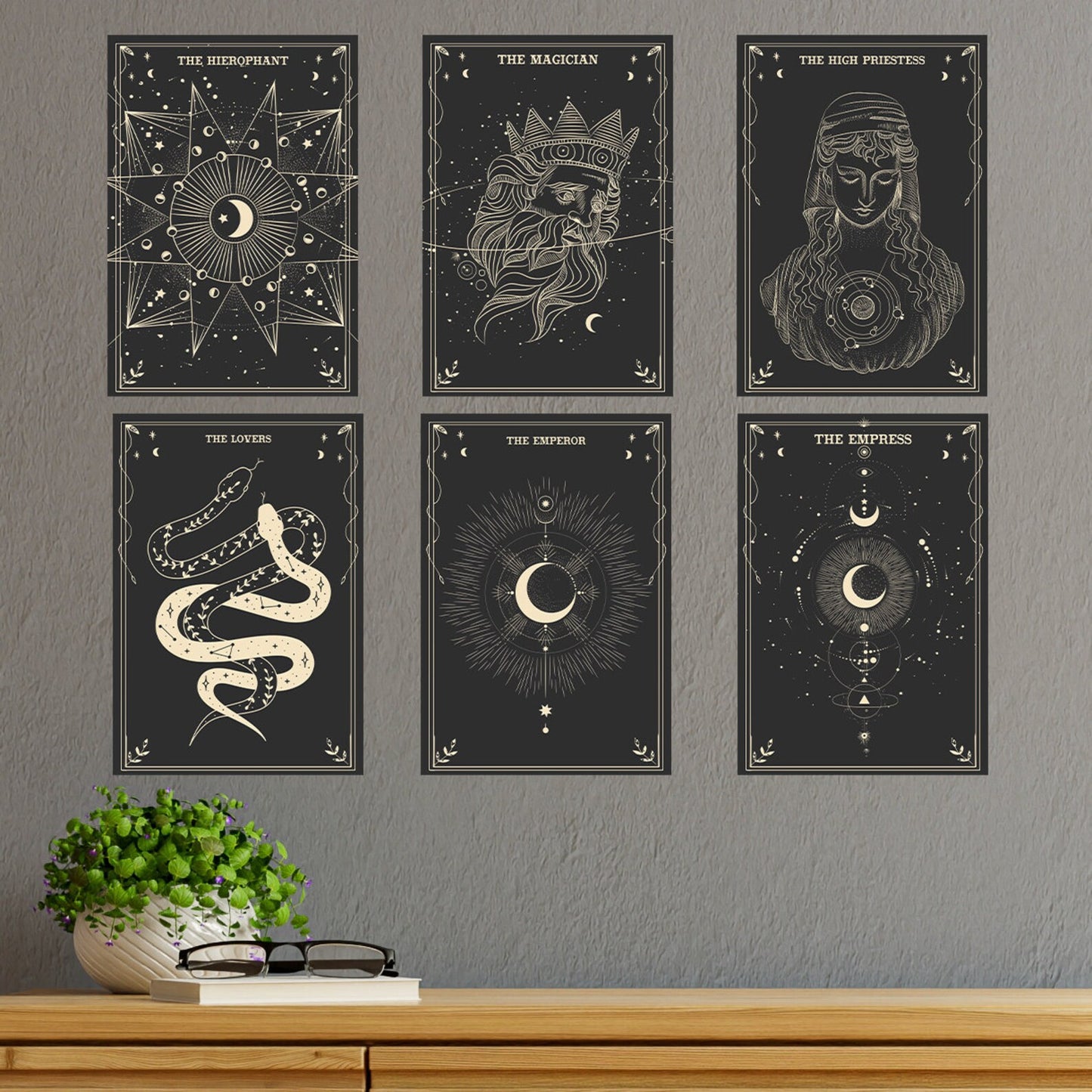 Tarot Card A5 Mini Print Set - Explore the Celestial Realm!