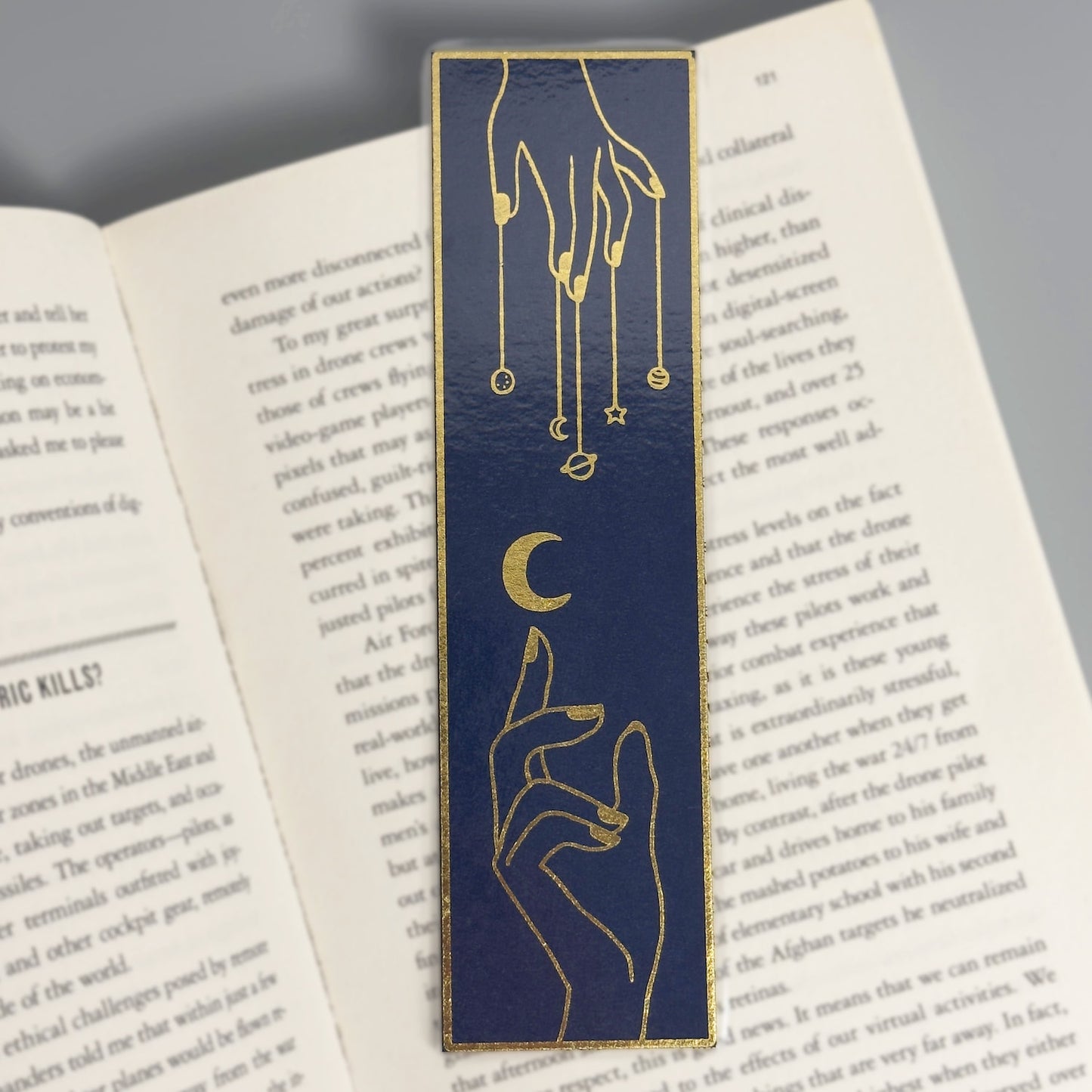 Celestial Foil Bookmark - Tarot-Style Sun and Moon Magic!