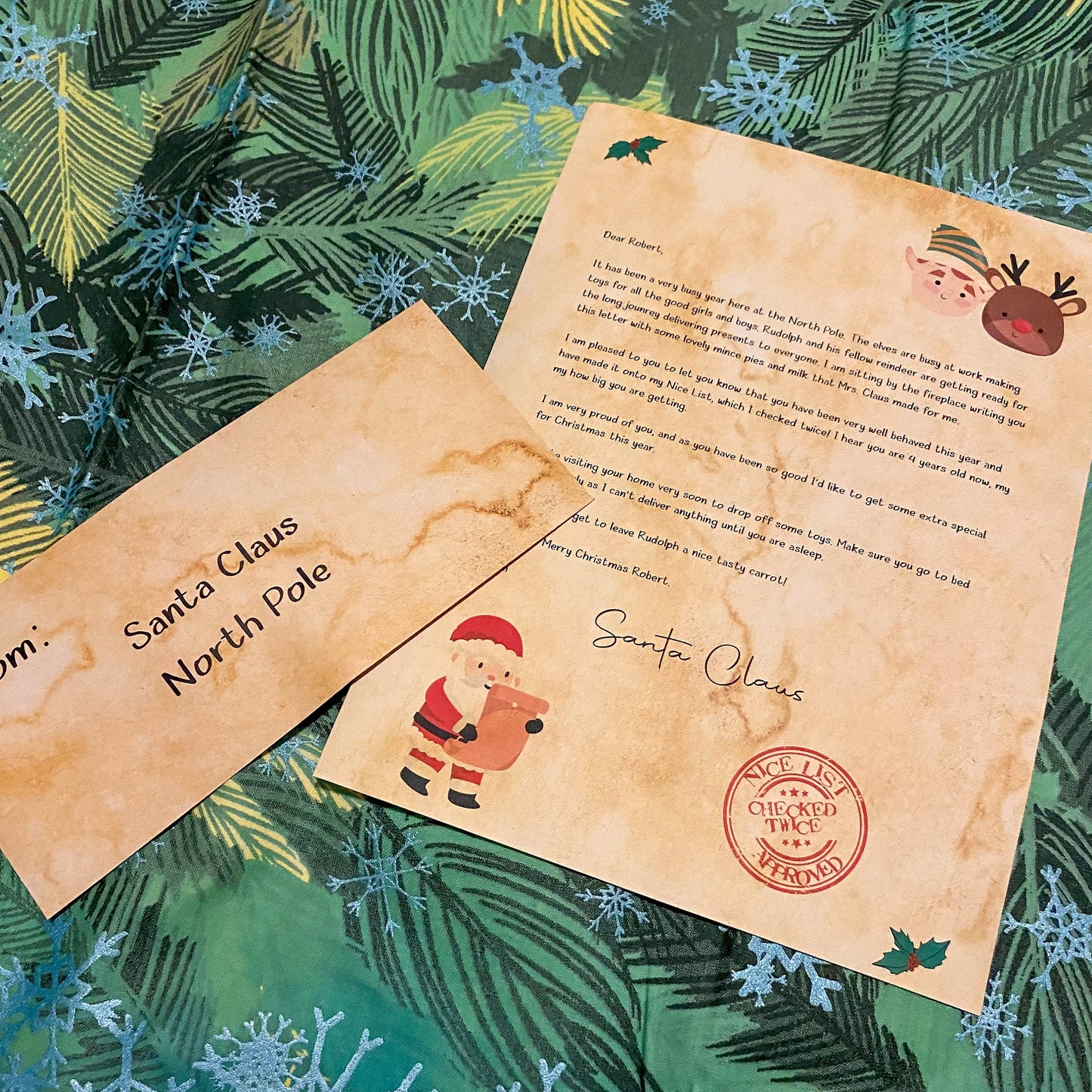 Personalised 'Letter from Santa' – Nice List Certificate
