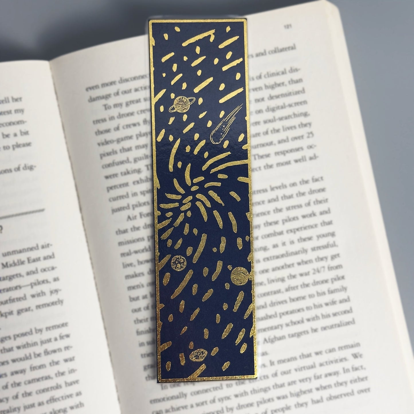 Planets and Galaxies Foil Bookmark - Embark on Cosmic Adventures!