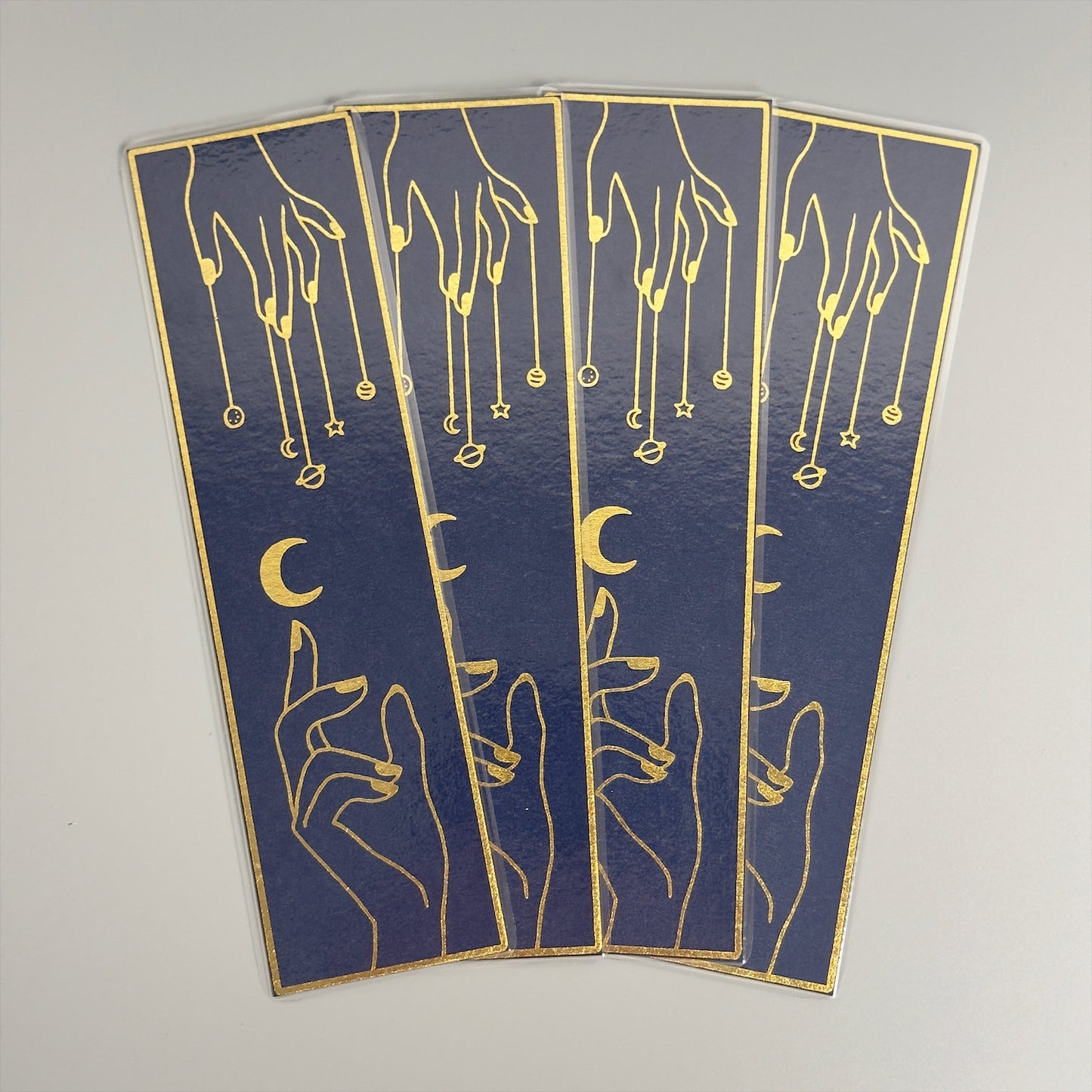 Celestial Foil Bookmark - Tarot-Style Sun and Moon Magic!