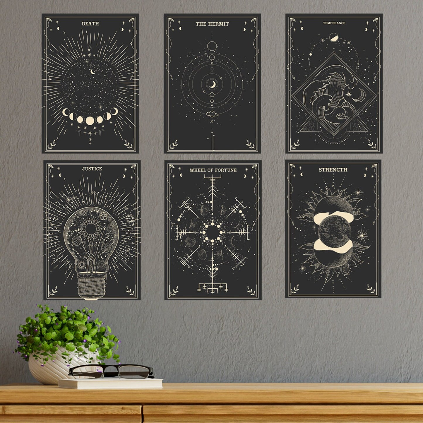 Tarot Card A5 Mini Print Set - Explore the Celestial Realm!