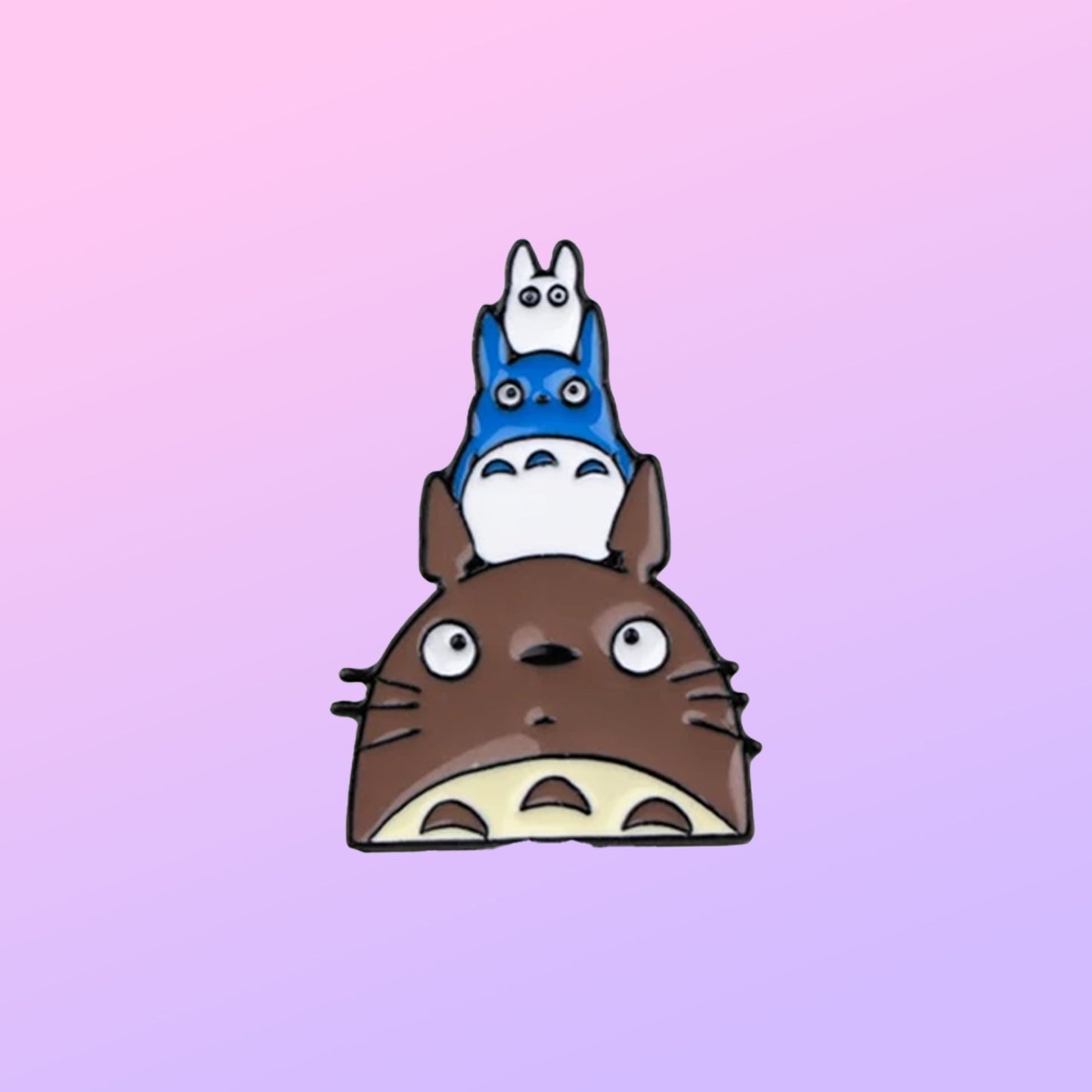 Totoro Stacked Enamel Pin