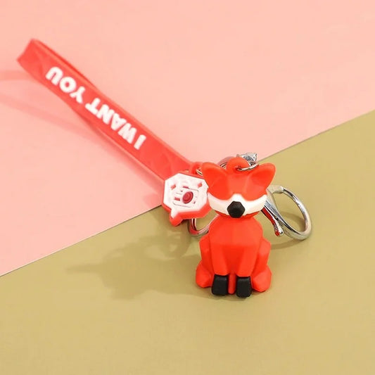 Origami Fox Keychain – “I Want You” Collection