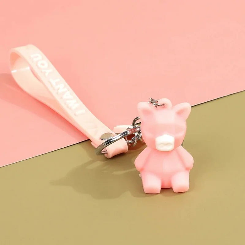 Origami Pig Keychain – “I Want You” Collection