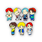 BTS Bangtan Boys Emaille-Pin-Anstecker – Trag deine K-Pop-Liebe!