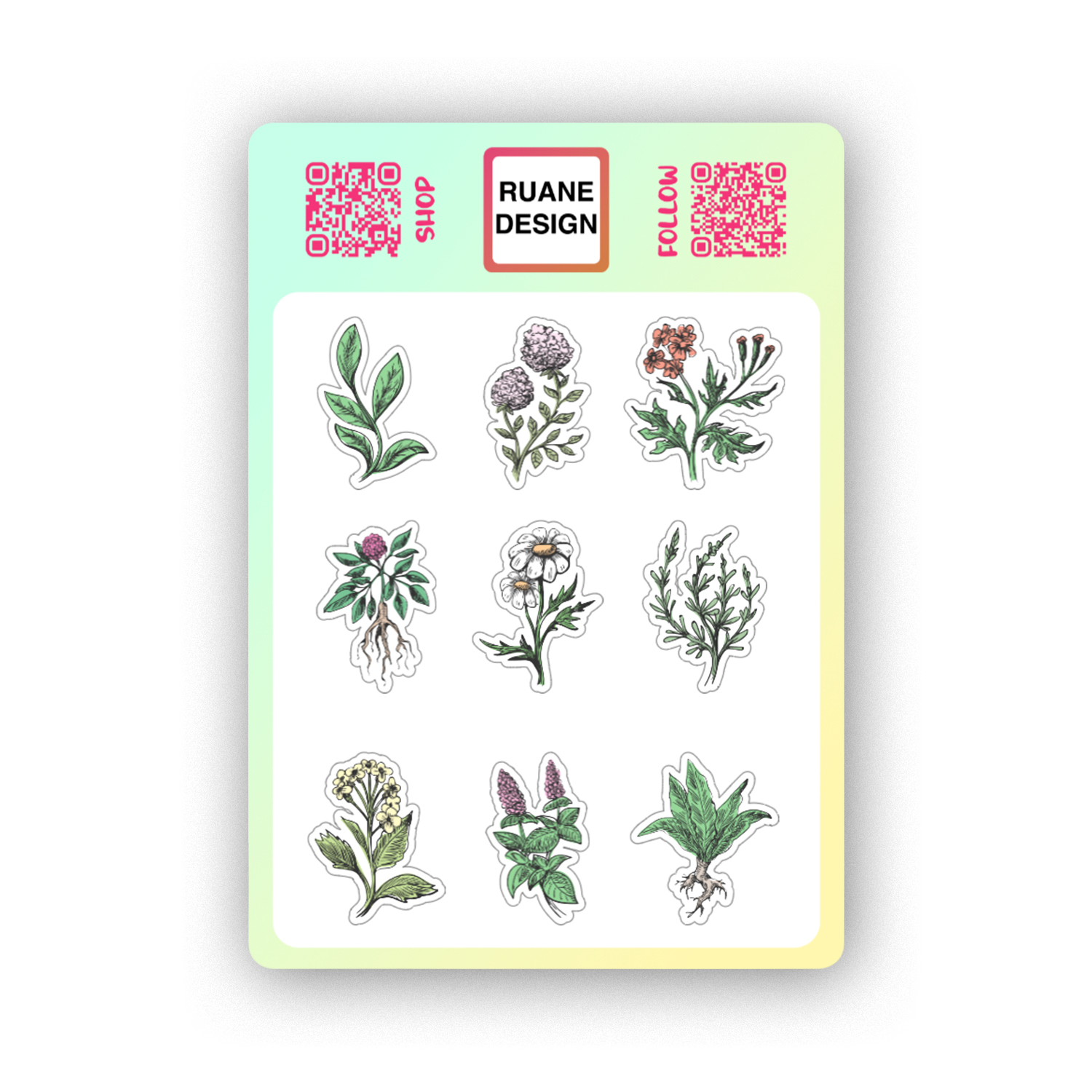 Botanical Sticker Sheet