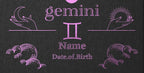 Gemini Zodiac Foil Print