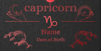 Capricorn Zodiac Foil Print