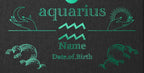 Aquarius Zodiac Foil Print