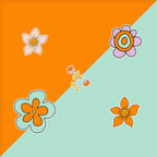 Flower Power Stickerbogen