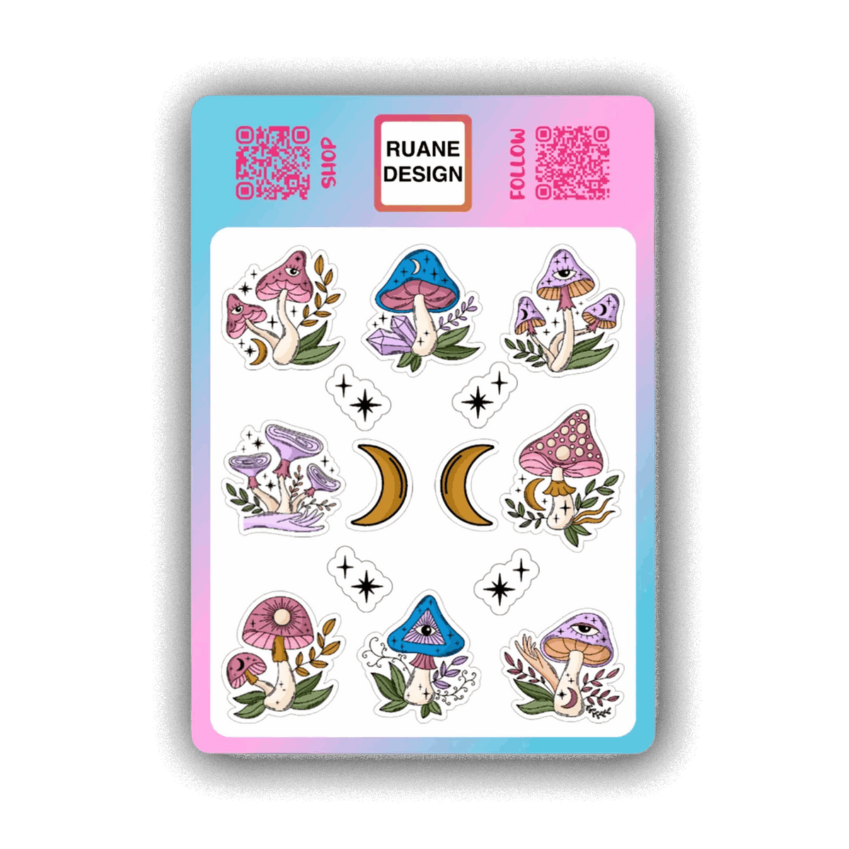 Mushroom Sticker Sheet