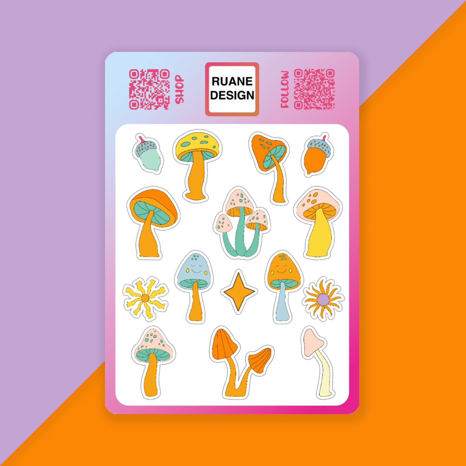 Mushroom Magic sticker sheet