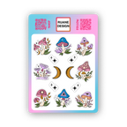 Planche de stickers champignons