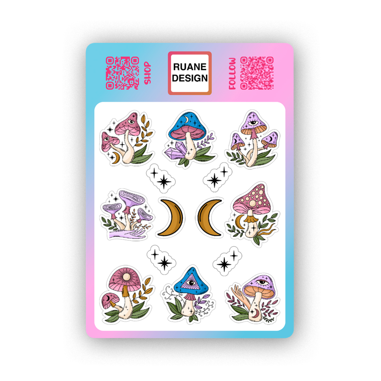 Mushroom Sticker Sheet