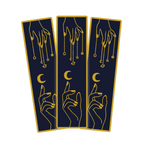 Holografisches Lesezeichen – Tarot-Stil Sonne- und Mond-Magie!