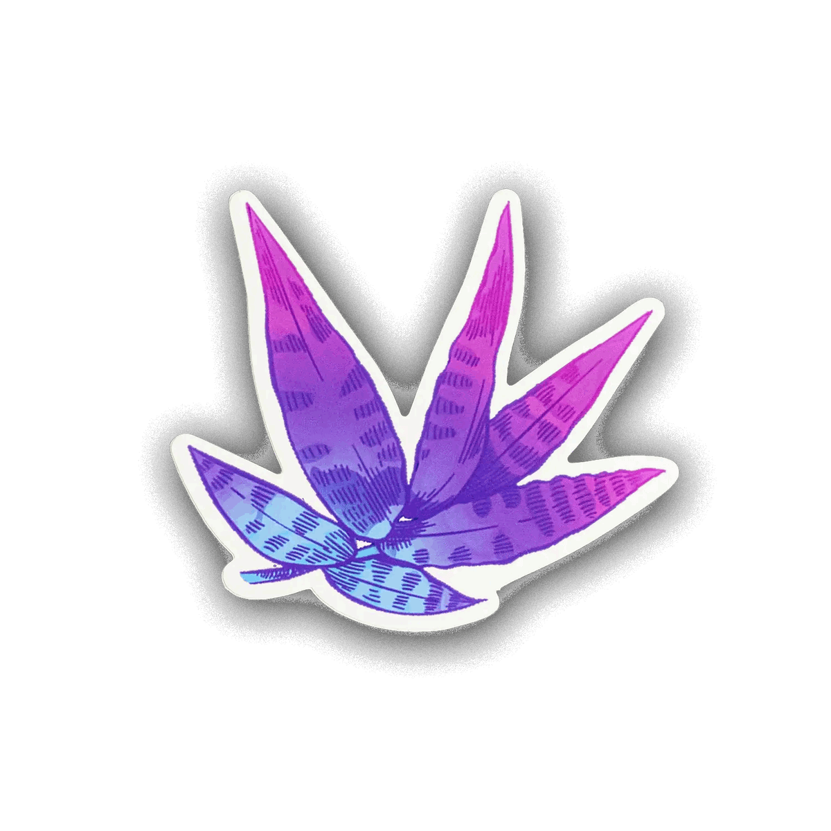 Money Tree Leaf Sticker