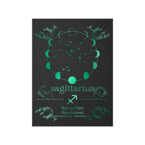 Sagittarius Zodiac Foil Print