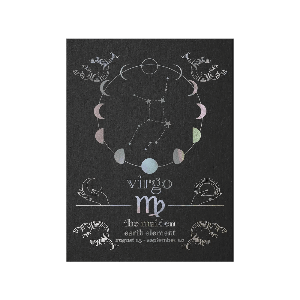 Virgo Zodiac Foil Print