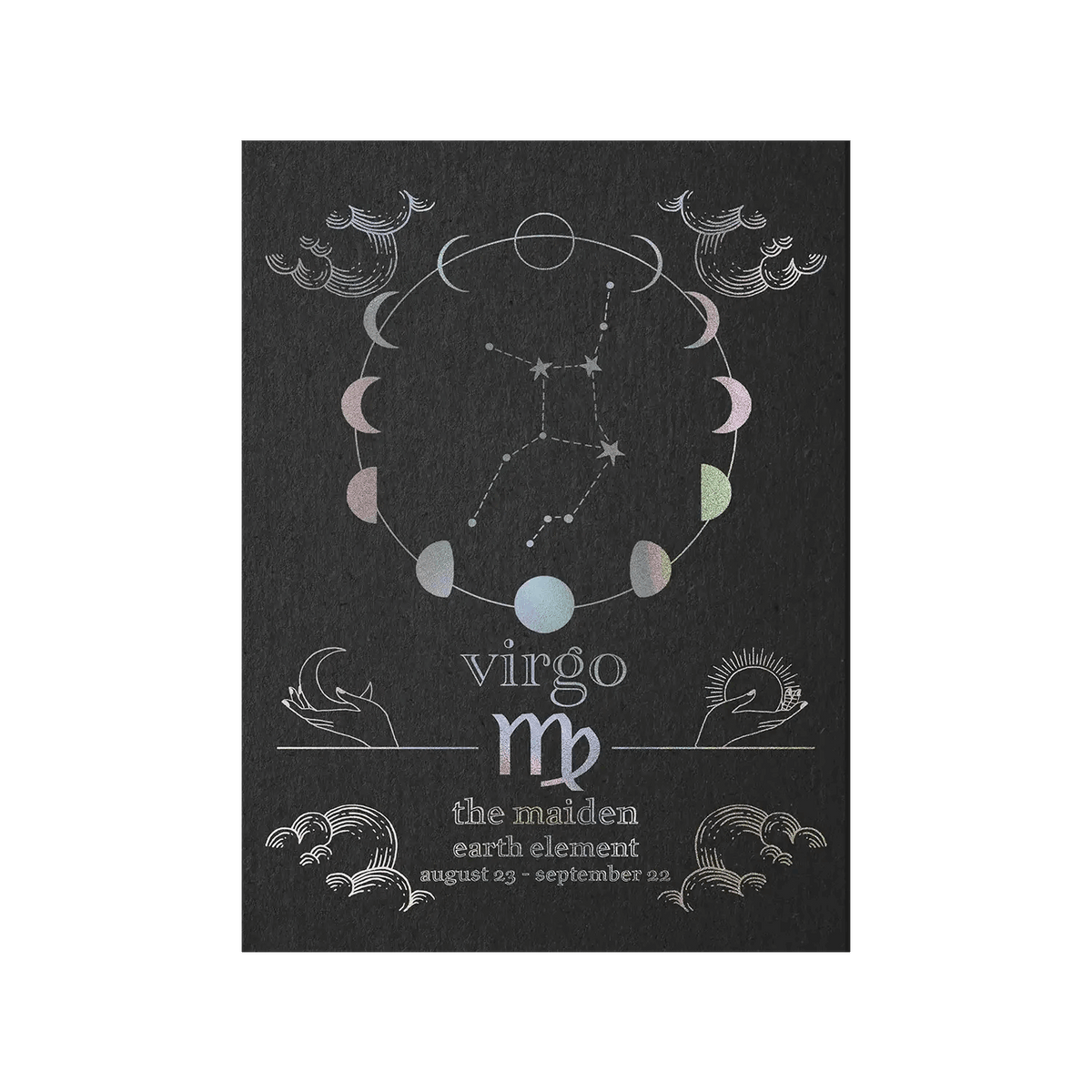 Virgo Zodiac Foil Print
