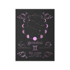 Gemini Zodiac Foil Print
