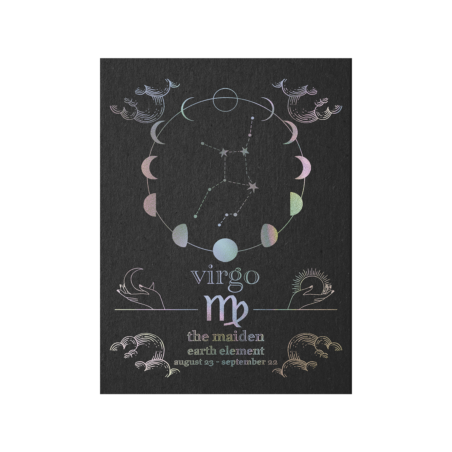 Virgo Zodiac Foil Print