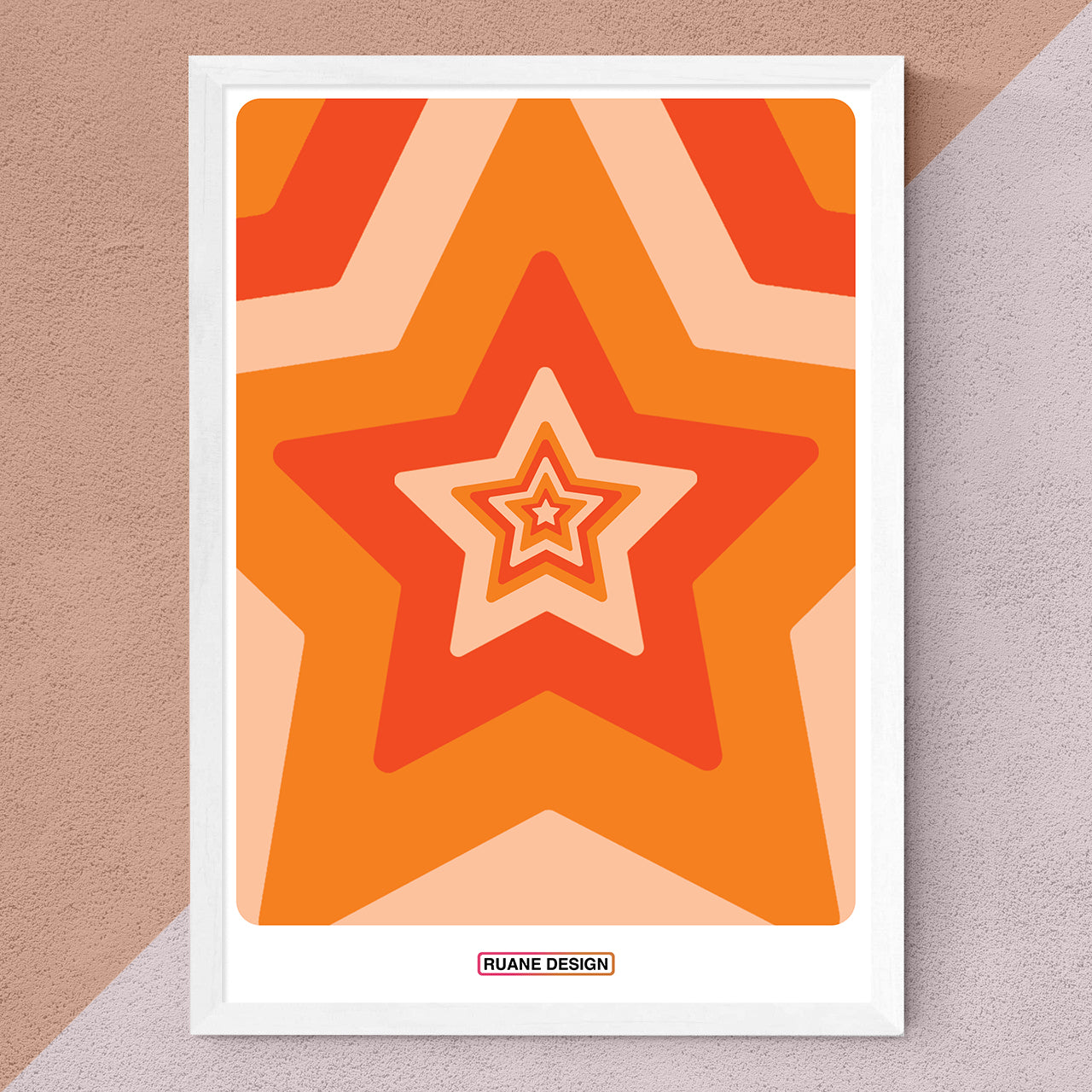 Starburst [orange] print