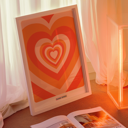 Heartburst [orange] print