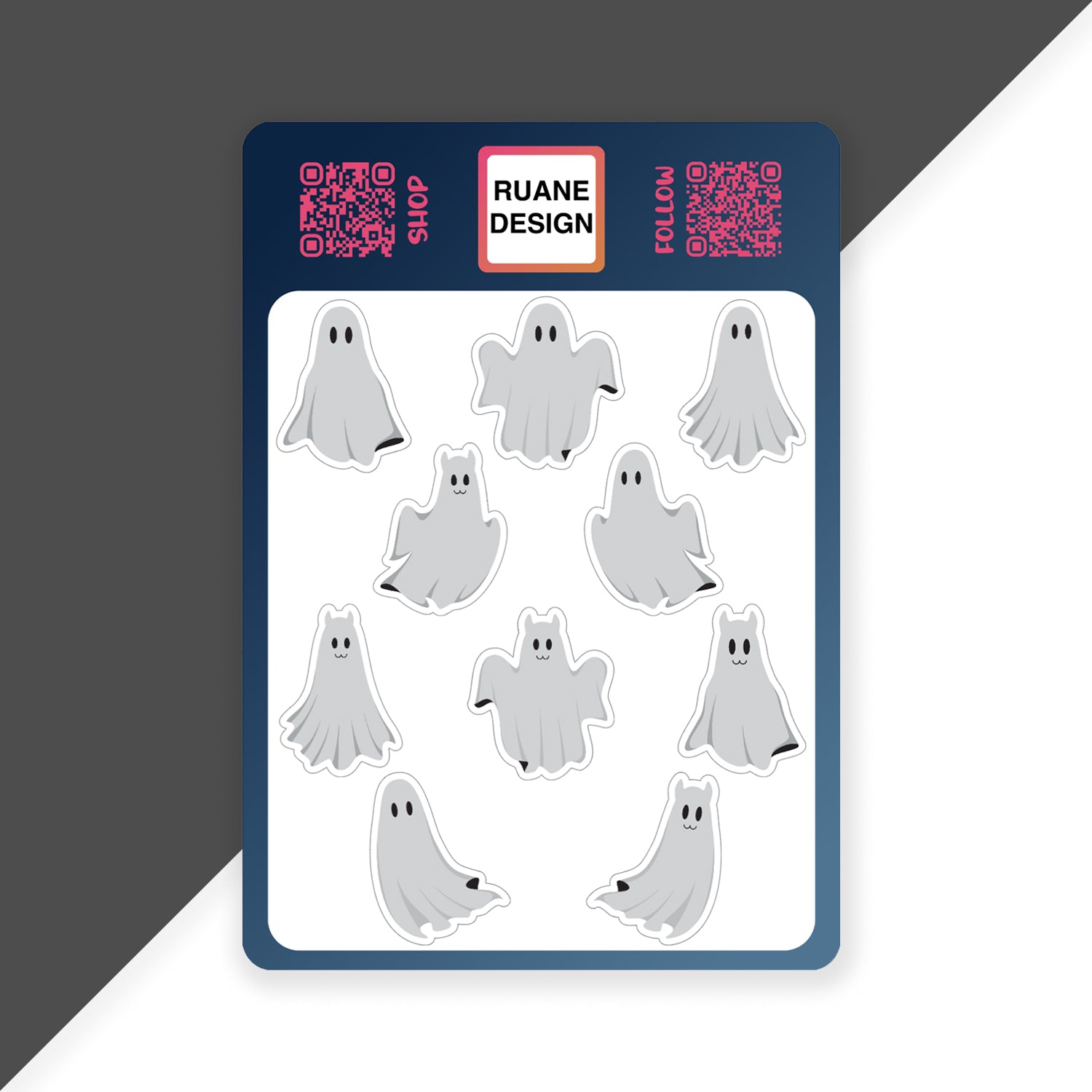 Ghostly Sticker Sheet