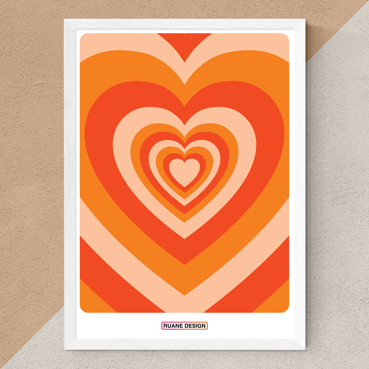 Heartburst [orange] print