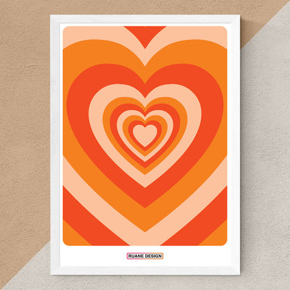 Heartburst [orange] print