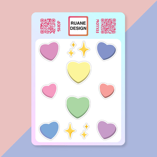 Heart & Spark sticker sheet