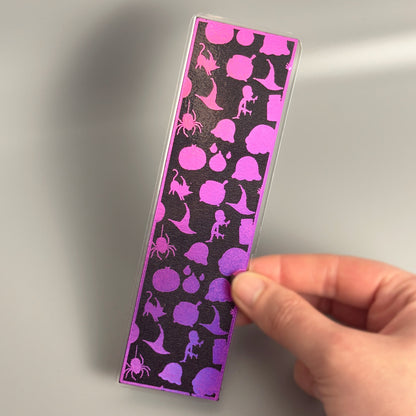 Halloween Character Foiled Bookmark - A Spooky Reading Companion!