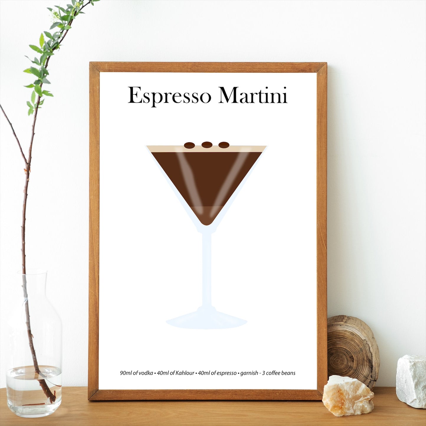 Espresso Martini Cocktail Print - Elevate Your Home Bar with Artistic Flair!