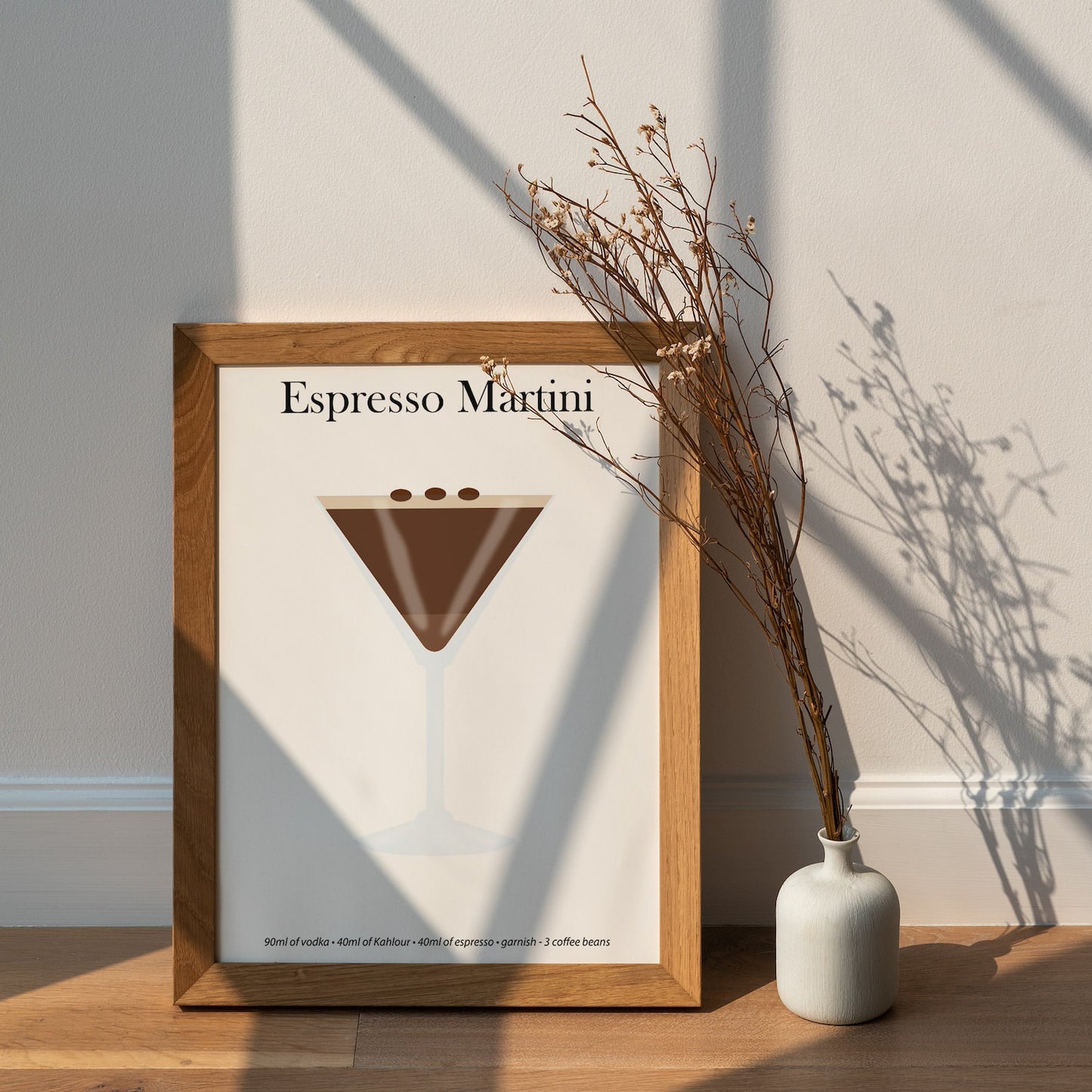 Espresso Martini Cocktail Print - Elevate Your Home Bar with Artistic Flair!