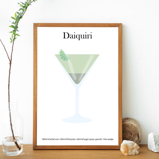 Daiquiri Cocktail Print - Elevate Your Home Bar with Artistic Flair!