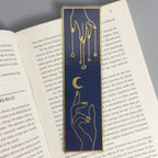 Holografisches Lesezeichen – Tarot-Stil Sonne- und Mond-Magie!