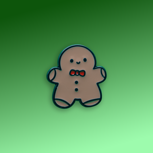 Festive Gingerbread Man Enamel Pin