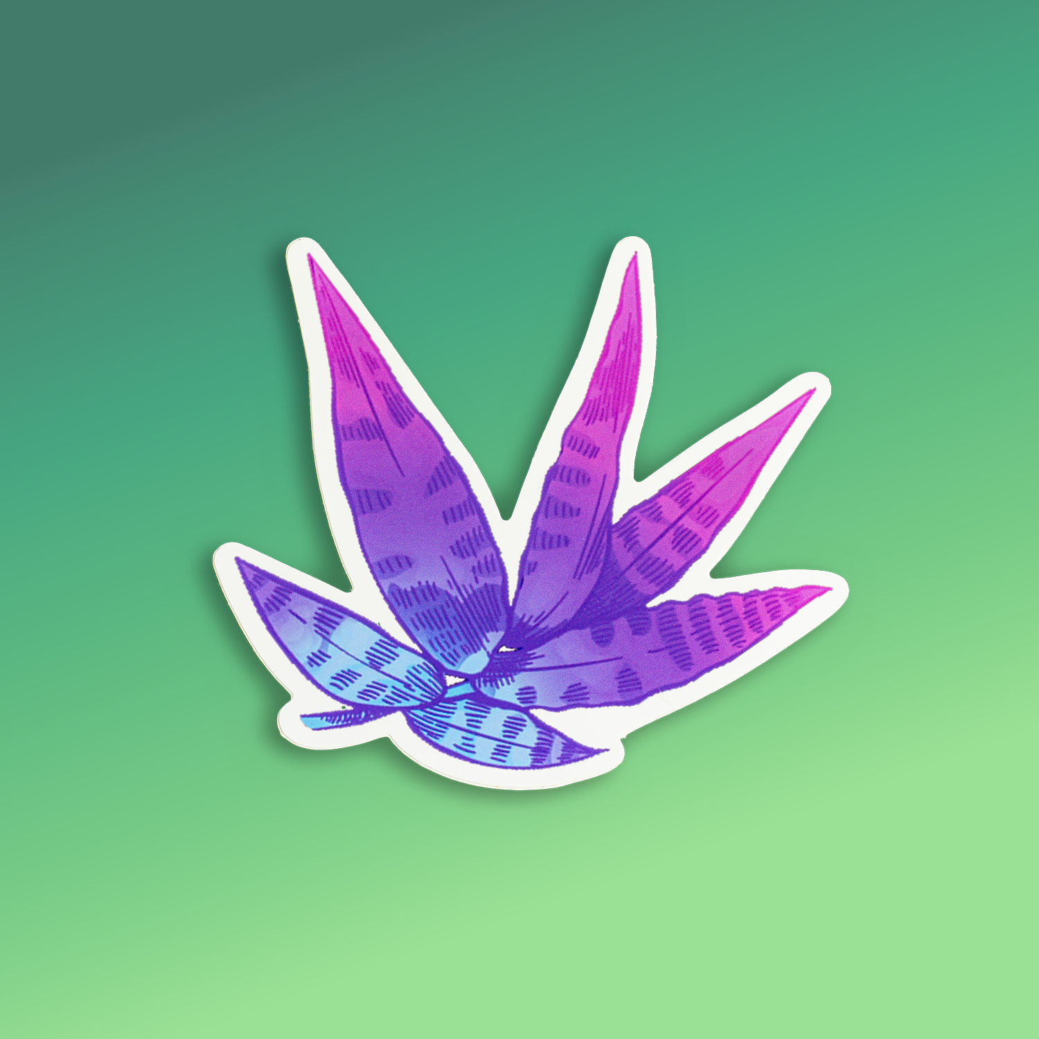 Money Tree Leaf Sticker