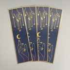 Holografisches Lesezeichen – Tarot-Stil Sonne- und Mond-Magie!