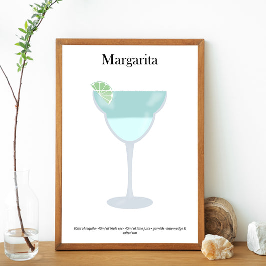 Margarita Cocktail Print - Elevate Your Home Bar with Artistic Flair!